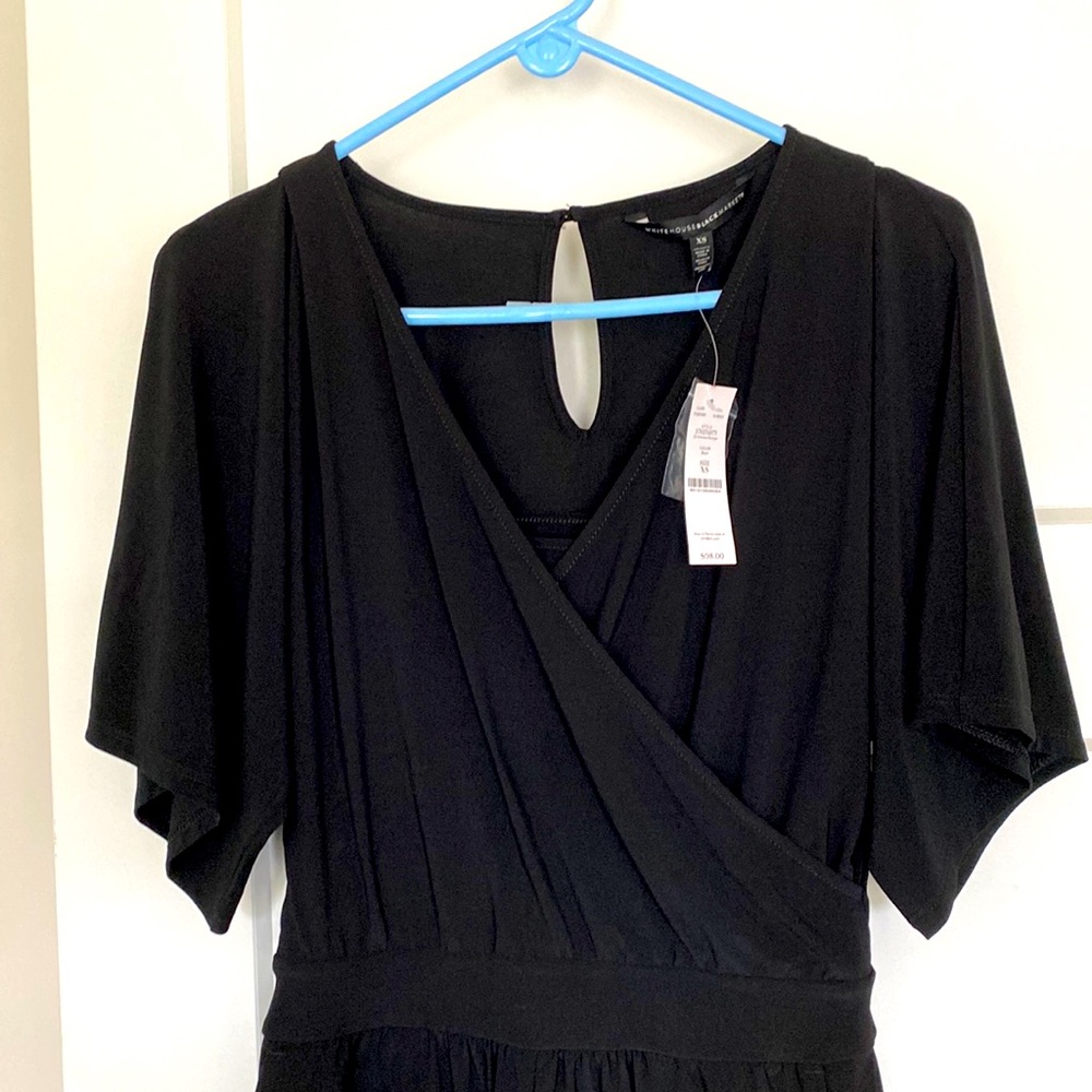 Black WHBM Kimono Romper XS NWT